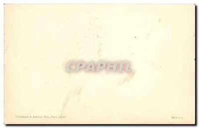 Due bambini che giocano nella neve — illustrazione di Luze — Cathelin et Bartrin Edit., Parigi, Serie n°33 — Verso