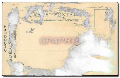 Esposizione Universale del 1900 — Il Vecchio Parigi — Cioccolato Guérin-Boutron — Verso