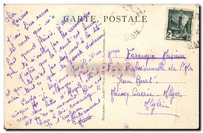Tindja — Katedra — Fototypia, 5, r. Rochambeau, Alger — Rewers