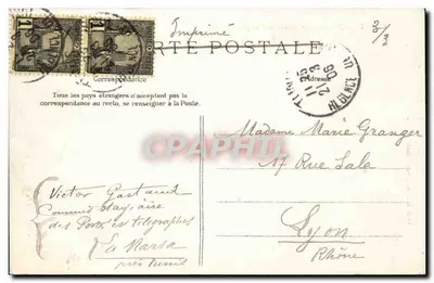 TUNIS — Statua Julesa Ferry'ego — Wydawca: Maillard, nr 172 — Rewers