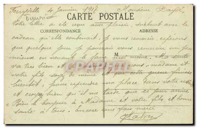 Ferryville - Rue Amiral-Ponty — Wydawnictwo Bèle, Ferryville, nr 2 — Rewers