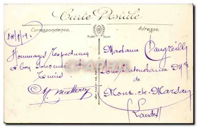 Tunis — O Hotel Bellevue e a Avenida da França — LL. n°221 — Verso