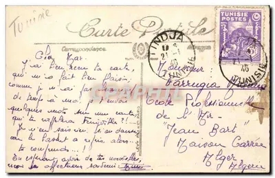 Ferryville — Grupo Escolar — Coleção H. Manson — Verso