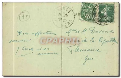 Neussargues — Vista geral — L'Auvergne, Cantal — 671 — Verso