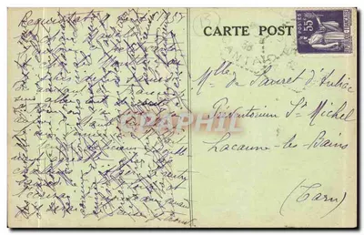 Chaudesaigues — Połączenie dróg Garabit i Saint-Flour — L'Auvergne — Rewers