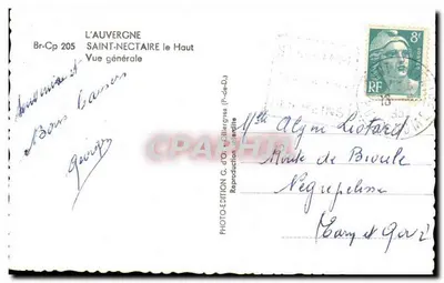 Saint-Nectaire le Haut — Vista geral — Edição G. d'O. (P.-de-D.J.) — Verso