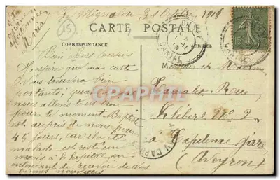 Igreja de Moissac — perto de Neussargues, VIIIº século — editor desconhecido, n° 428 — Verso