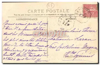 Castelo de Pestel — Polminhac, perto de Vic-sur-Cère (Cantal) — L’Hirondelle - Paris, n°481 — Verso