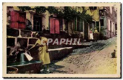 Chaudes-Aigues (Cantal) — Fonte do Par — editor 'Imp. Coll. Mile Gros, talabac'