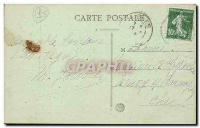 Góry Maronne i kaplica zamkowa — Pittoreski Cantal — nr 617 — Rewers