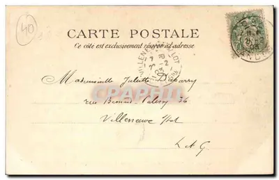 Kaplica Instytutu Berceau św. Wincentego Pauła — zdjęcie Léona Rausaud, nr 144 — datowane 21 lutego 1903 — Rewers