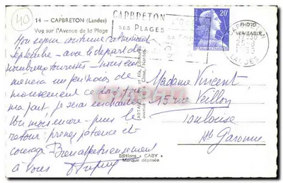 Capbreton (Landes) — Widok na Avenue de la Plage — Éditions Gaby — Rewers