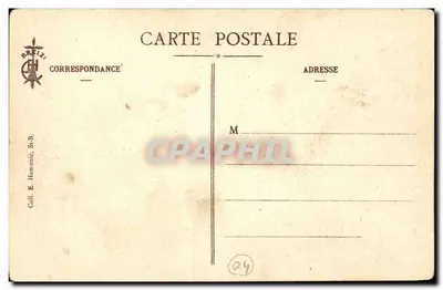 La Mère Fanchic (Pays de Léon) — donna anziana che sta cucitando — editore Brizzi, n° 4202 — Verso
