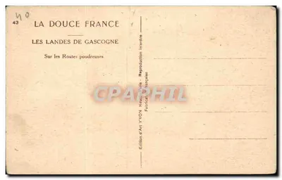 As Landas da Gascogne — Ao Longo das Estradas Póreiras — Edição d'Art YVON — Verso