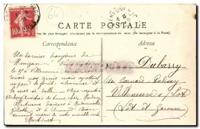 Mimizan-les-Bains (Landes) — Efekty fal na Atlantyku — La Côte d'Argent — (8031) — Wydawca: La Côte d'Argent — Rewers