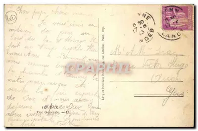Vista Geral — Dax — Lévy e Neurdean, Paris, Imp. — LL. — Verso