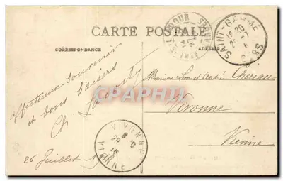 A Dança nas Landas (Le Rondeau) – Saoût dou Saccule — A Daury, fot., sucessor de Bernède, Morcenx (Landas) — Verso