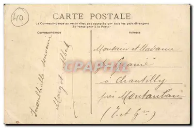 DAX — Panorama i Most nad Adour — Wydawca: Bittencourt, Cane et Dujoussot — Rewers