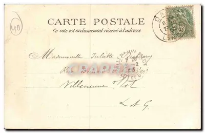 Dax — Interior da catedral — Cliché Rostaing, succ. Léon Balussaud, n°1201 — Verso
