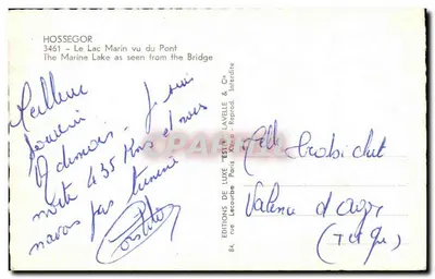 Hossegor — Il Lago Marino visto dal Ponte — Edizioni di Lusso 'Estelle' & Cie — Verso