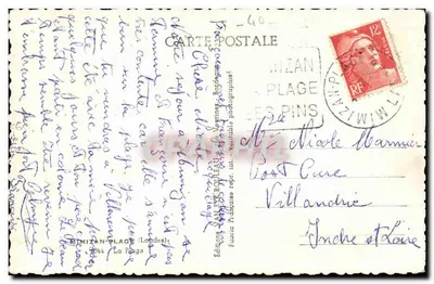 Spiaggia affollata a Mimizan — Editore Van Fk Rouleau, n°44 — Verso