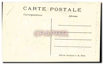 Paris — Torre Eiffel, vista tirada do Trocadéro — C.M. n°191 — Verso