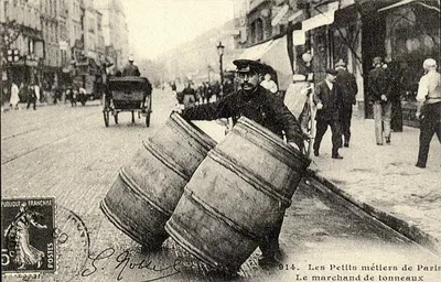 REPRODUÇÃO Os pequenos ofícios de Paris O vendedor de barris