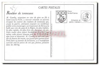 REPRODUÇÃO Os pequenos ofícios de Paris O vendedor de barris — Verso