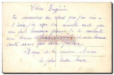 Mulher de pele — Boas festas — DIX PARIS 2256 — Verso