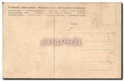 Młoda kobieta z falistymi włosami — korona kwiatów — nieznany wydawca — Rewers