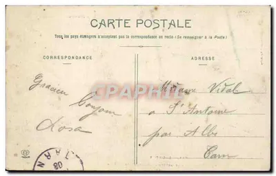 Śmierć Bernadette w klasztorze w Nevers — Diorama — Les Hautes-Pyrénées — Rewers