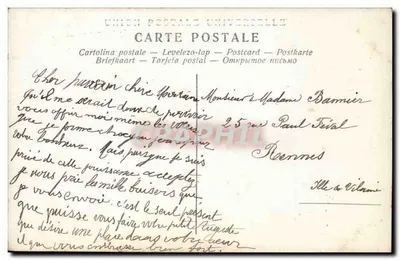 Criança com cesta — Série 26 — Paris — Verso