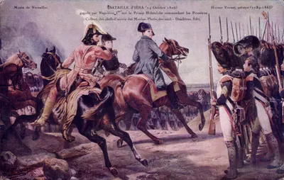 Batalha de Iéna — 14 de Outubro de 1806 — Horace Vernet, pintor (1789-1863) — Deschiens, Ed.