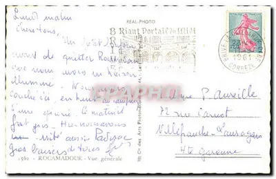Rocamadour — Ogólny widok — Kap — Rewers