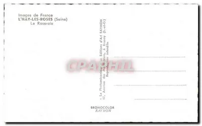 L'Hay-les-Roses — A Roseraie — Edições d'Art Raymon — Verso