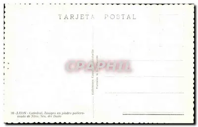 Catedral de León — Imagem de Ntra. Sra. del Dado — Ediciones Catedral — Verso