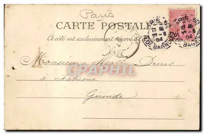 Paryż — Teatr Vaudeville — L. J. & Cie, wyd., Argoulaune-Tari — Rewers