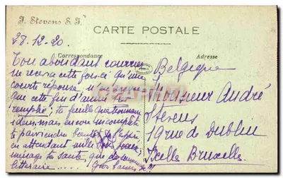 Hôtel de Ville de Paris — historyczna fasada — wydawca J. Stevens & Cie, nr 21 — Rewers