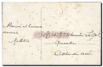 Mulher e criança — cena de Natal — editor GYLA n°747 — Verso