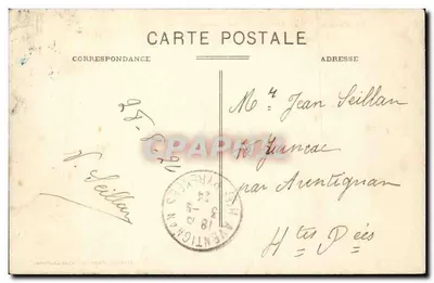 Lourdes — Widok ogółem — Wydawca: J. Lévy, Limoges — Rewers
