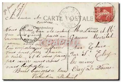 Mulher jovem com buquê — JAK Paris, n° 2183 — Verso