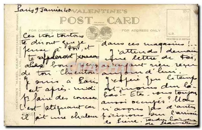 Drie honden — tweetalig tekst — Valentine's 'Mabel Gear' Ltd, n°3586 — Achterkant