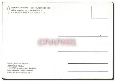 Zbieranie jabłek w Coudrée — Adam-Wolfgang Toepffer — Muzeum Sztuki i Historii w Genewie — Rewers