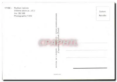 Cabeça de touro em bronze — Rython italiano — Edição Pierron — Verso