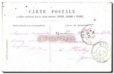 Palácio do Luxembourg — Paris — editor A. Dufresne, n°16 — Verso