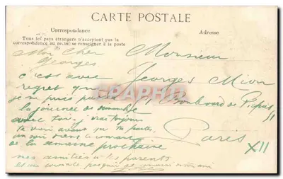 PARIS — Dzielnice Opery i Świętego Augustyna — Wydawca anonimowy, nr 4030 — Rewers