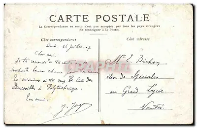 Paris — La Conciergerie — éditeur SAVENAY — Verso