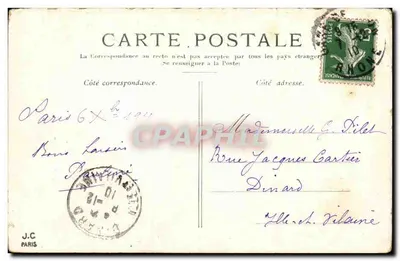 Paris — A Conciergerie — J.C. Paris — Verso