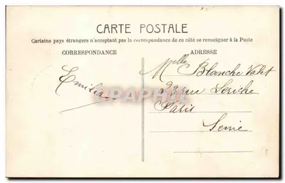 Kobieta z bukietem — Wesołych urodzin 1906 — Comdia, n°8436 — Rewers