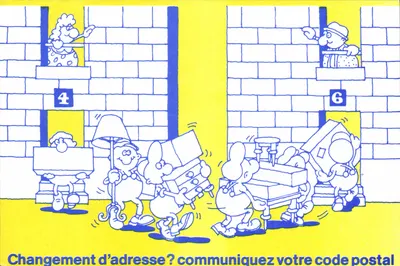 Alteração de endereço — comunique seu código postal — PTT La Poste